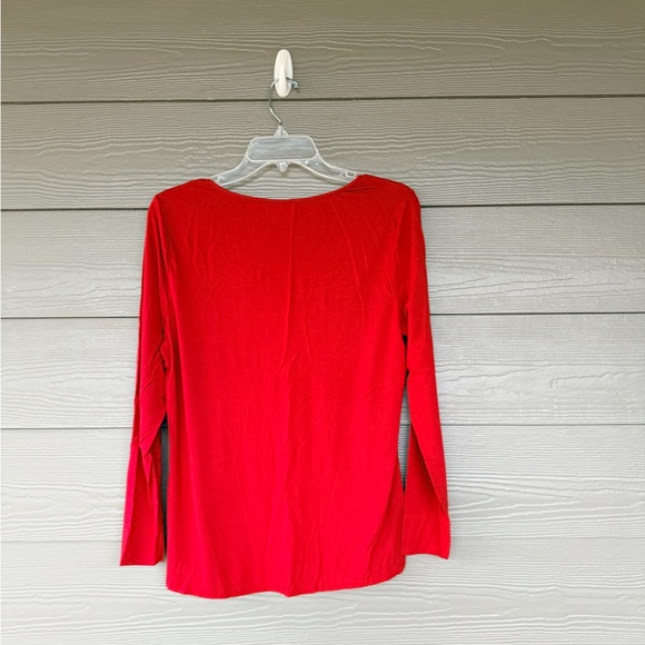 Soma Cool Nights Red Top with Plaid Pajama Pants Set Size Medium Short - Picture 3 of 4